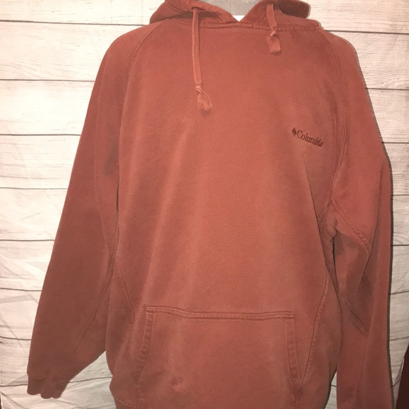 orange pullover hoodie men's